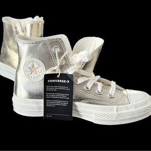 NWT Converse Gold Metallic Womens All Star Chuck Taylor Basketball Sneakers Sz 6
